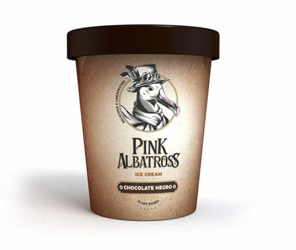 Pink Albatross Dark Chocolate Ice Cream