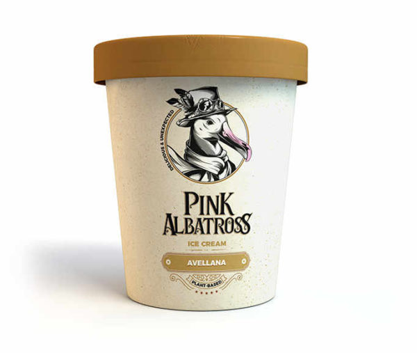 Pink Albatross Hazelnut Ice Cream